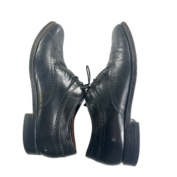 Stacy Adams Vintage Mens Black Size 10D Leather 1980\'s Wingtip Dress Shoes main image 6
